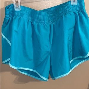 Green/ blue athletic shorts